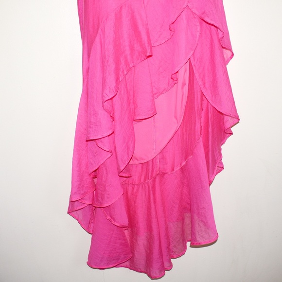 Amanda Uprichard Estrada Asymmetrical Ruffle Dress - Picture 5 of 6